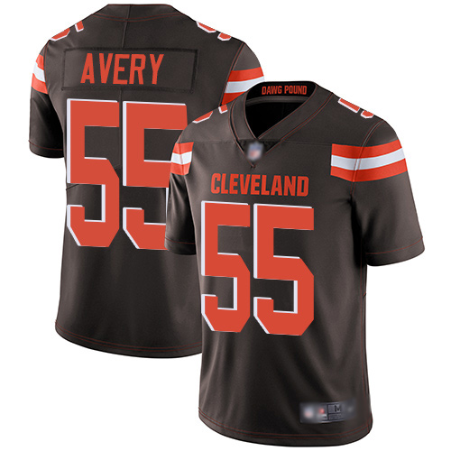 Cleveland Browns Genard Avery Men Brown Limited Jersey 55 NFL Football Home Vapor Untouchable